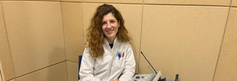 La especialista en prótesis auditivas, Emilia Macharasvili.